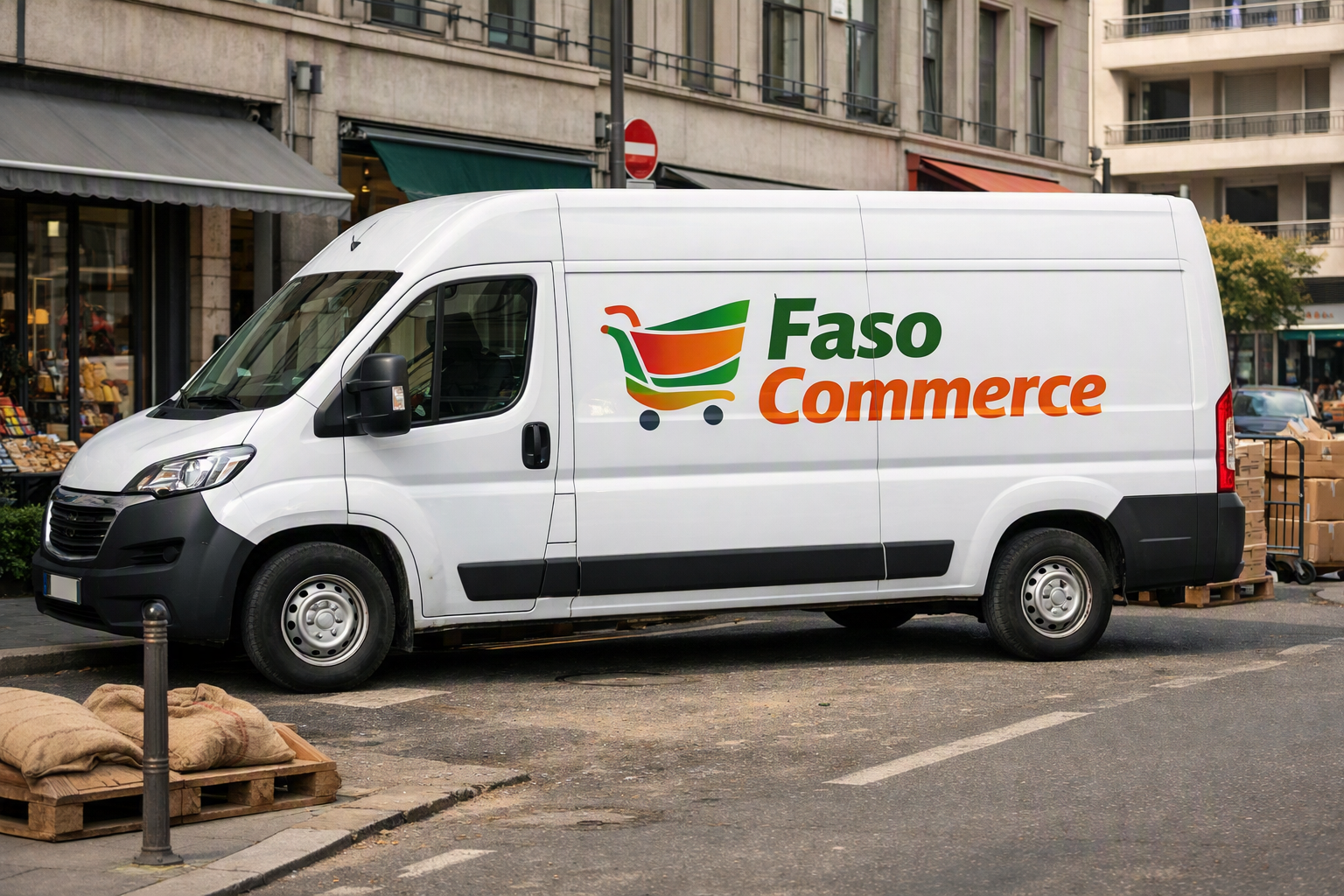 Fourgon de livraison pour les restaurants